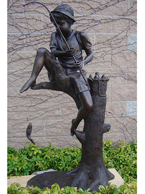 Bronze Boy Fishing Bronze Boy Fishing