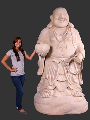 Giant Buddha, jolly Laughing Buddha in Roman Stone Finish Giant Buddha, jolly Laughing Buddha in Roman Stone Finish